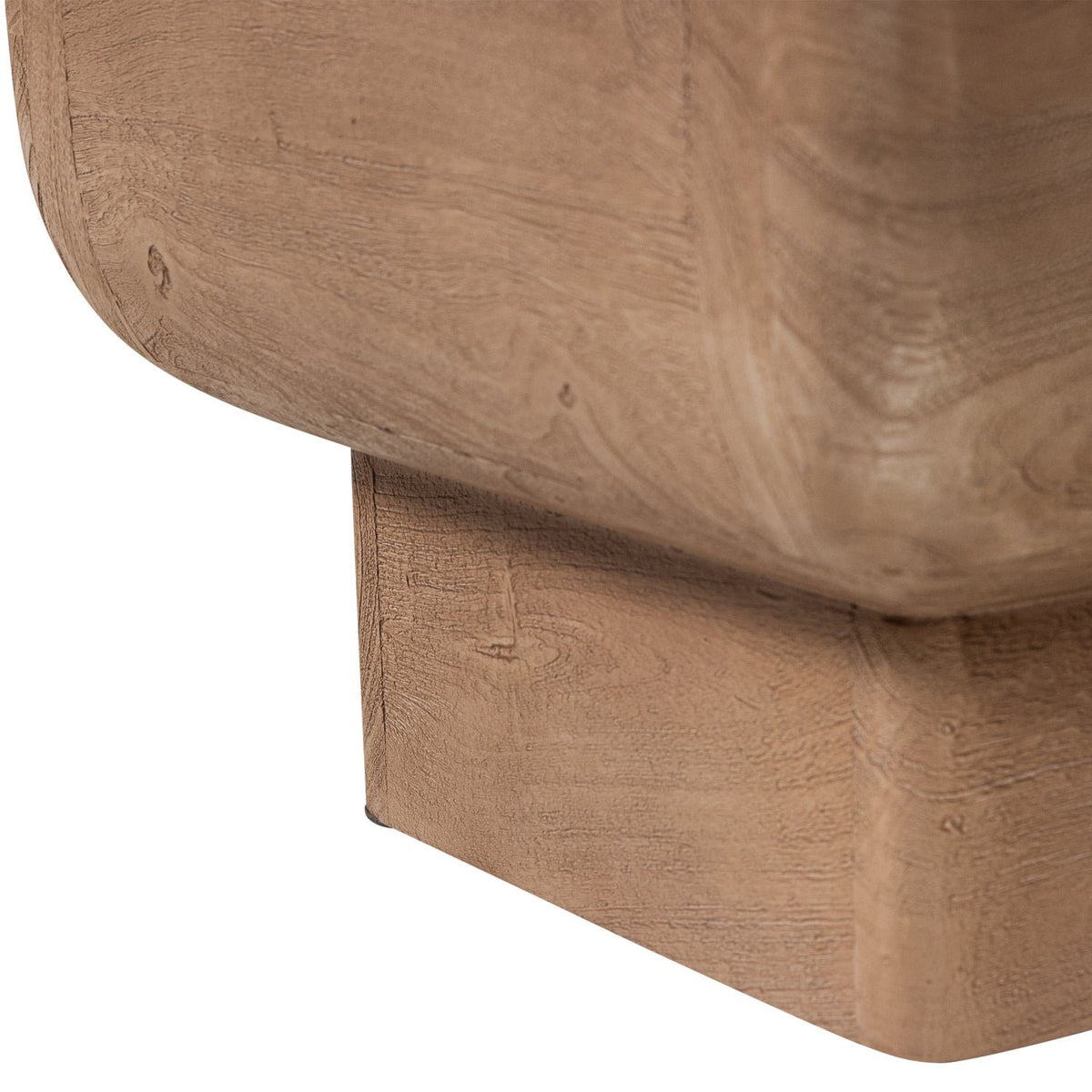 Rimea Light Brown Mango Wood Side Table