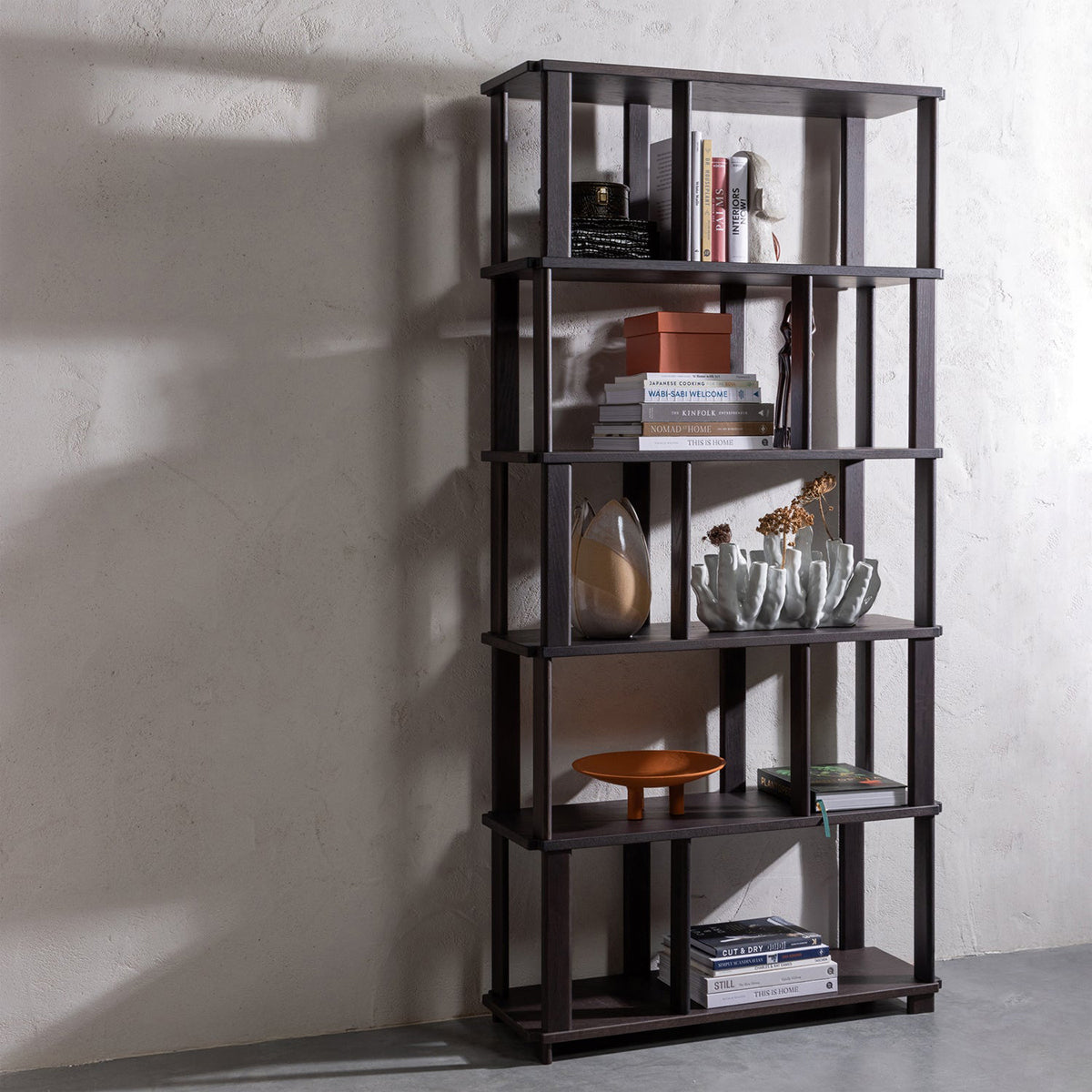 Riss Oak Wood Bookshelf