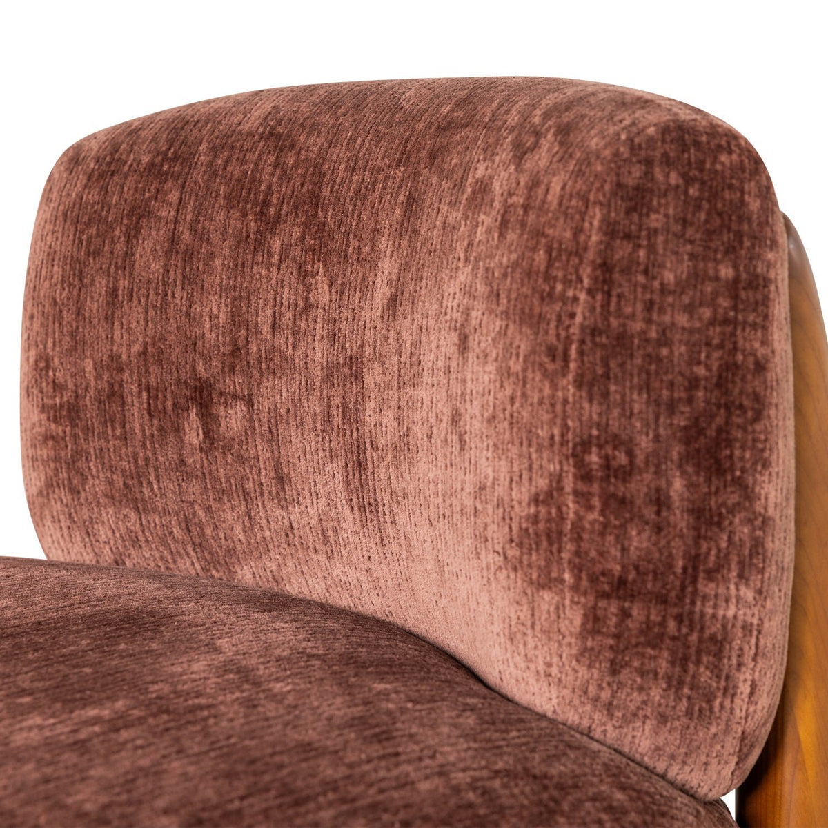 Runi Wood/Velvet Armchair