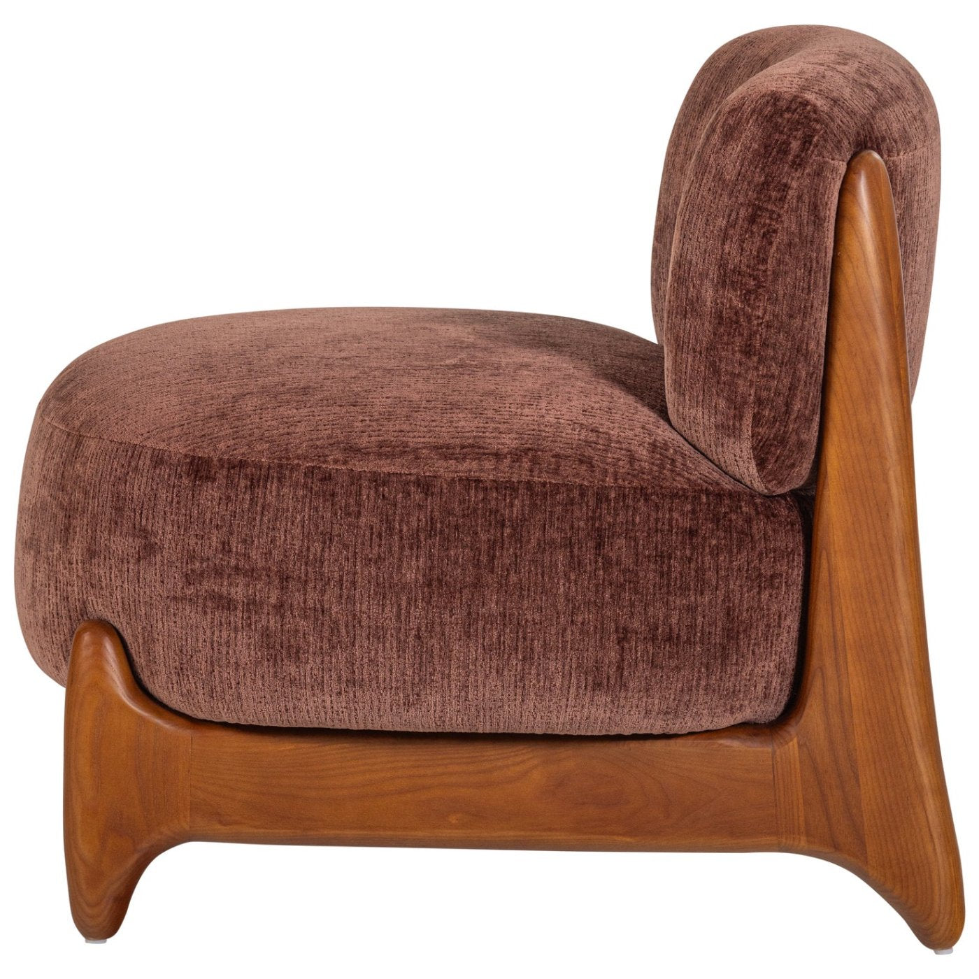 Runi Wood/Velvet Armchair