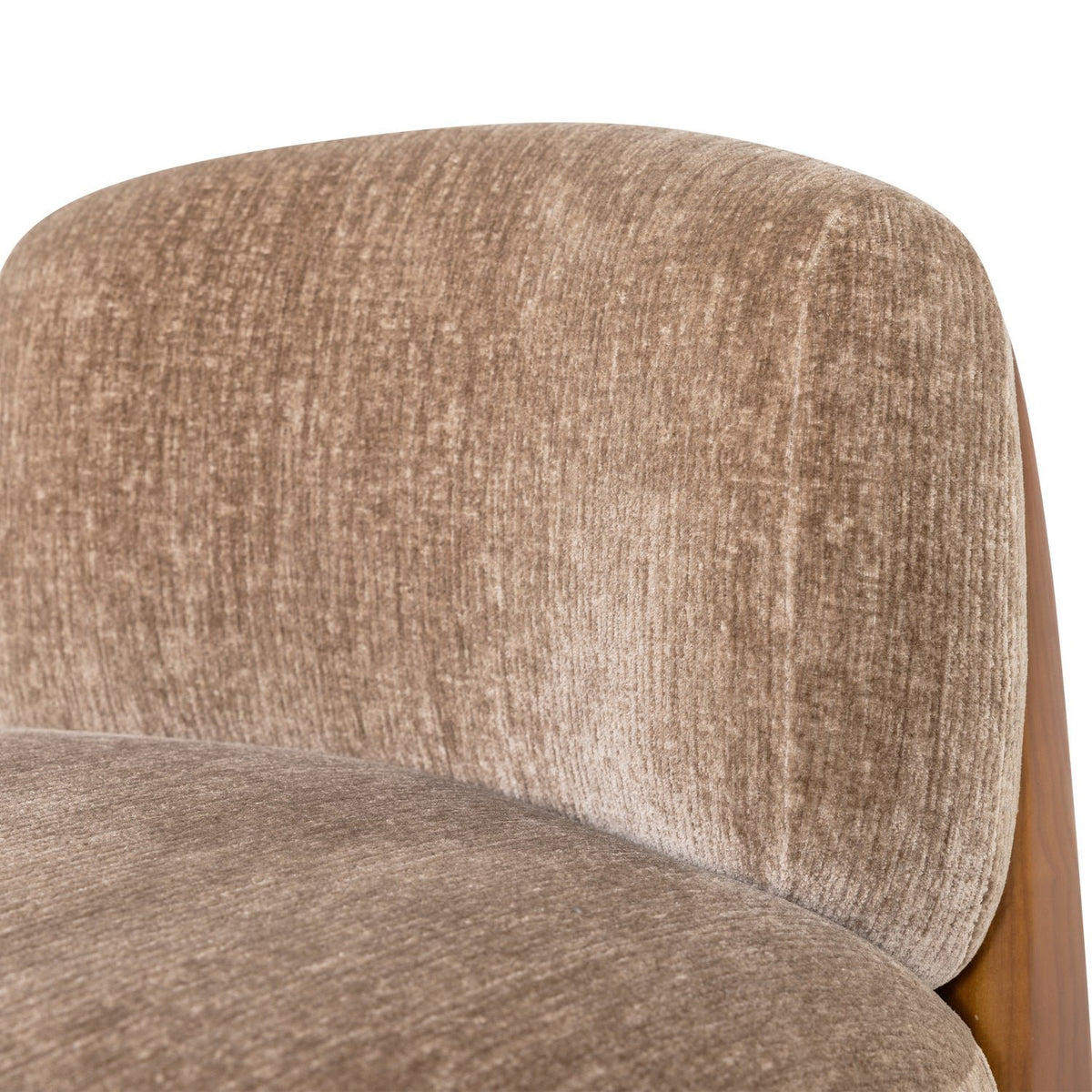 Runi Wood/Velvet Armchair