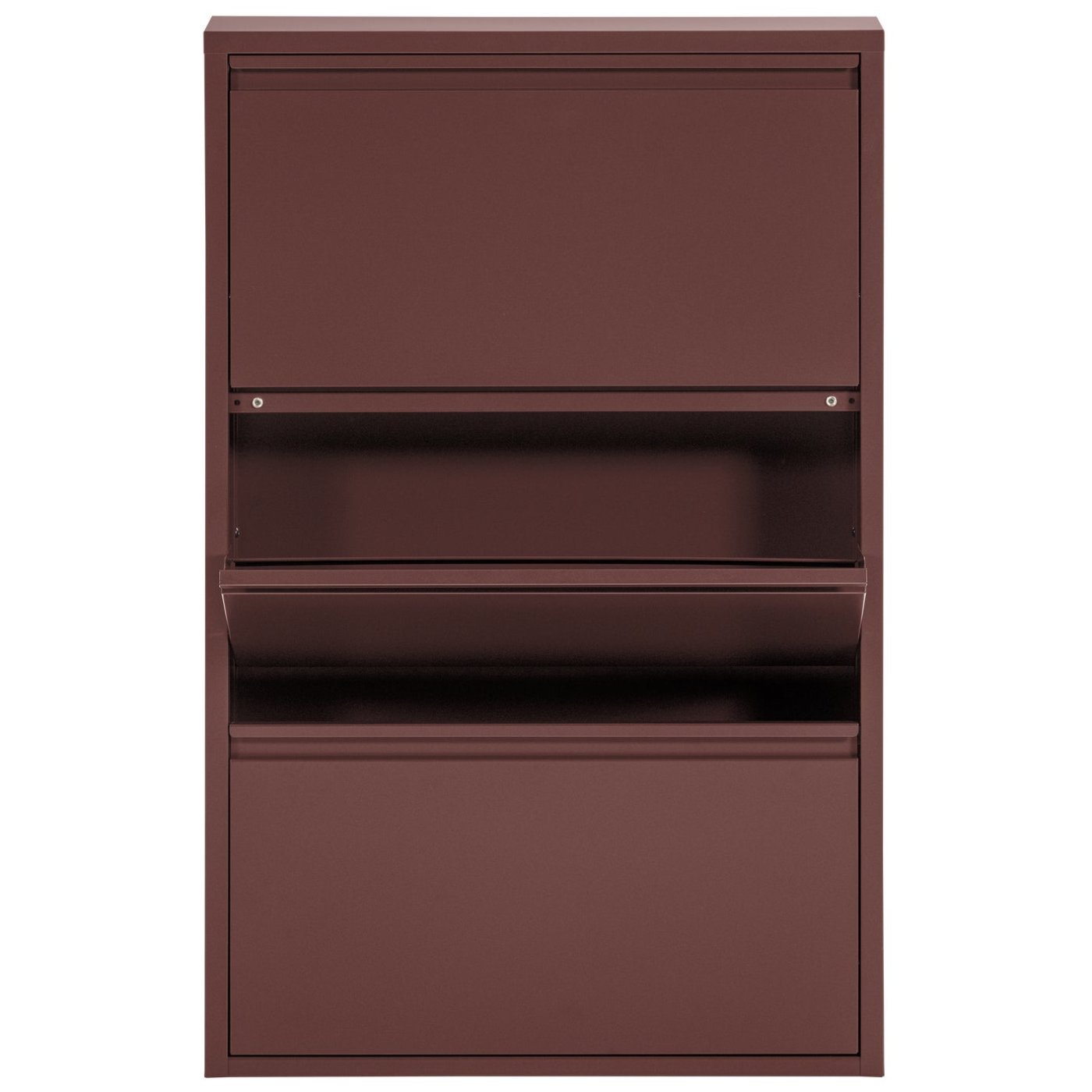 Sabine Metal 3 Compartment Shoe Cabinet