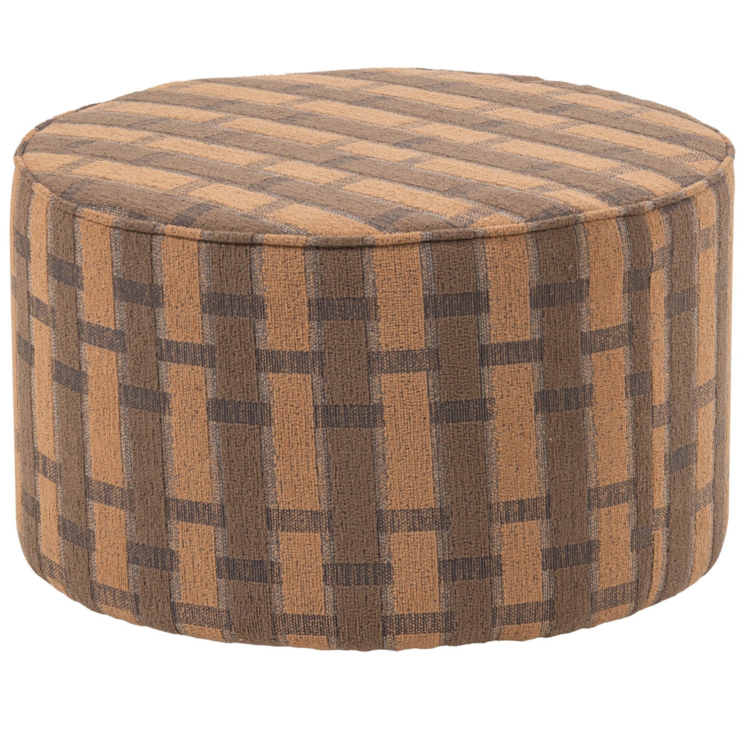 Sarli Chenille Low Pouf