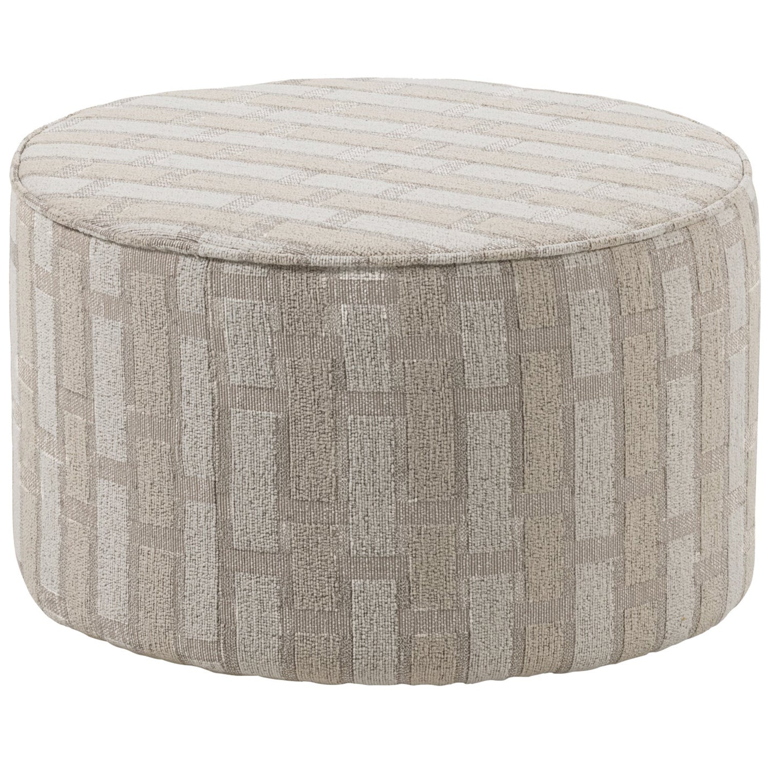 Sarli Chenille Low Pouf