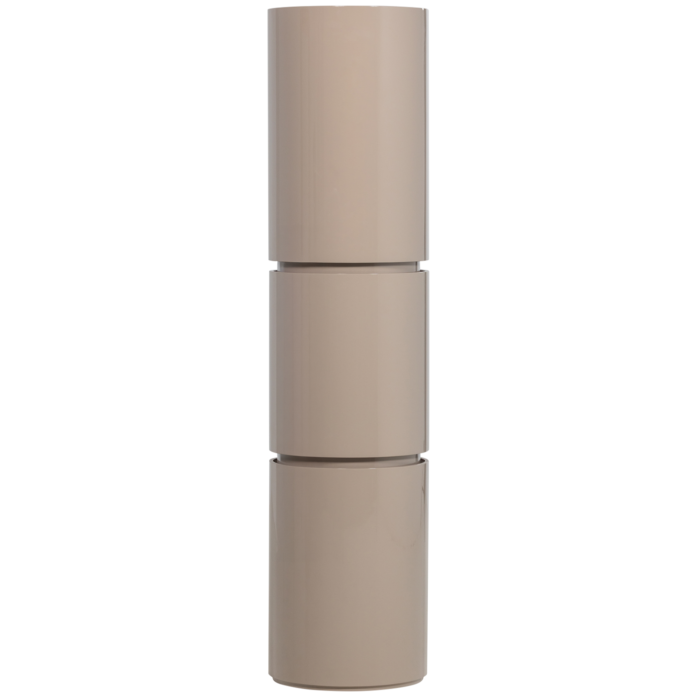 Sera Sand High Gloss Round Cabinet