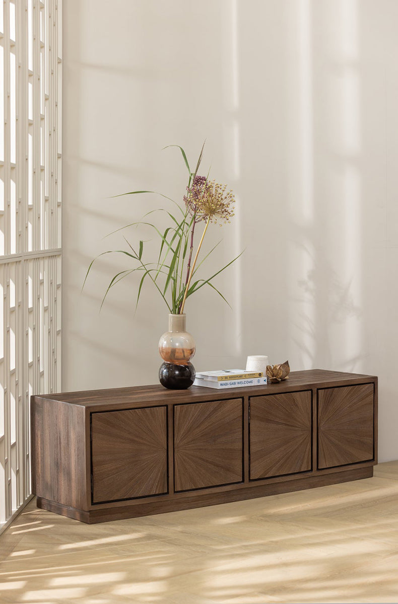 Sun Teak Wood TV Unit
