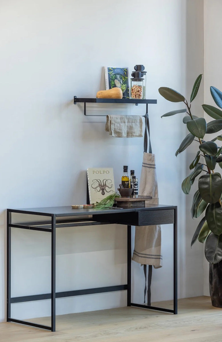 Teun Black Metal Desk