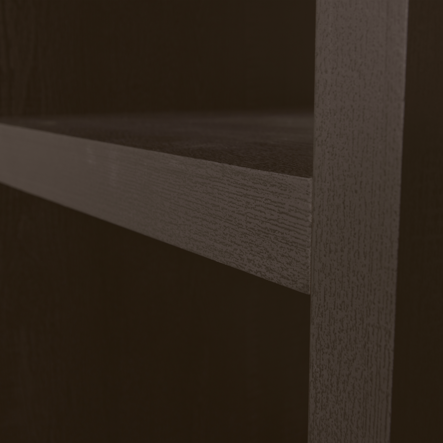 Timo Dark Brown Open Cabinet