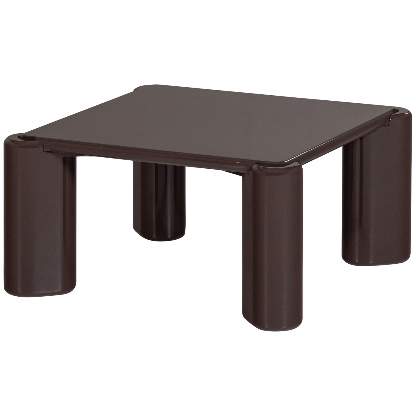 Tiven Dark Brown High Gloss Coffee Table