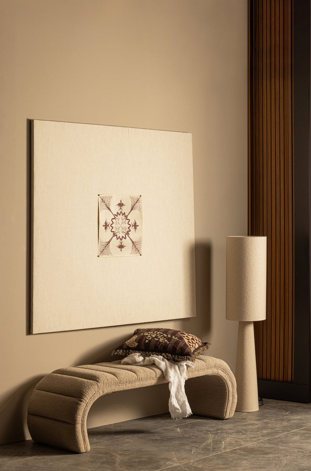 Traffic Natural Hazel Bench