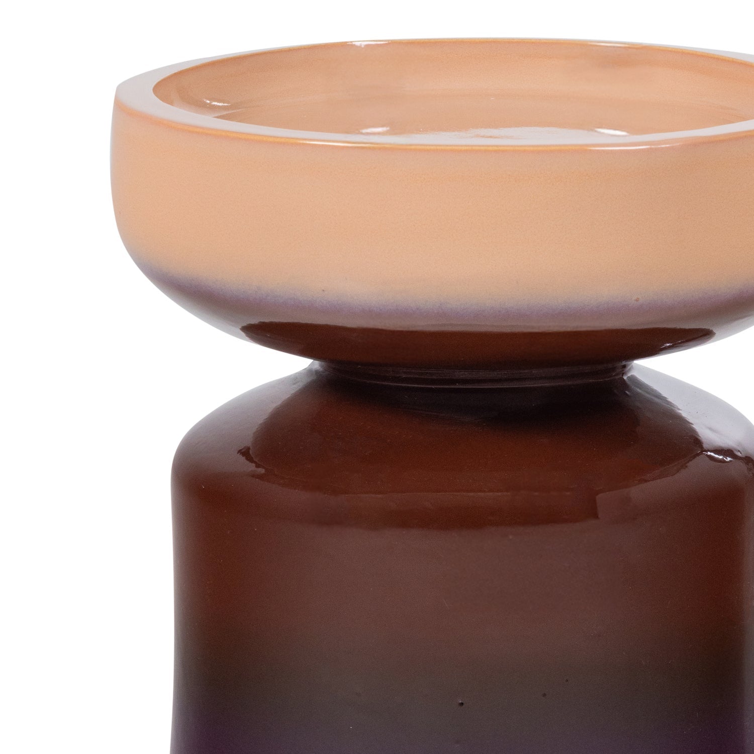 Tumo Purple/Brown Decorative Side Table