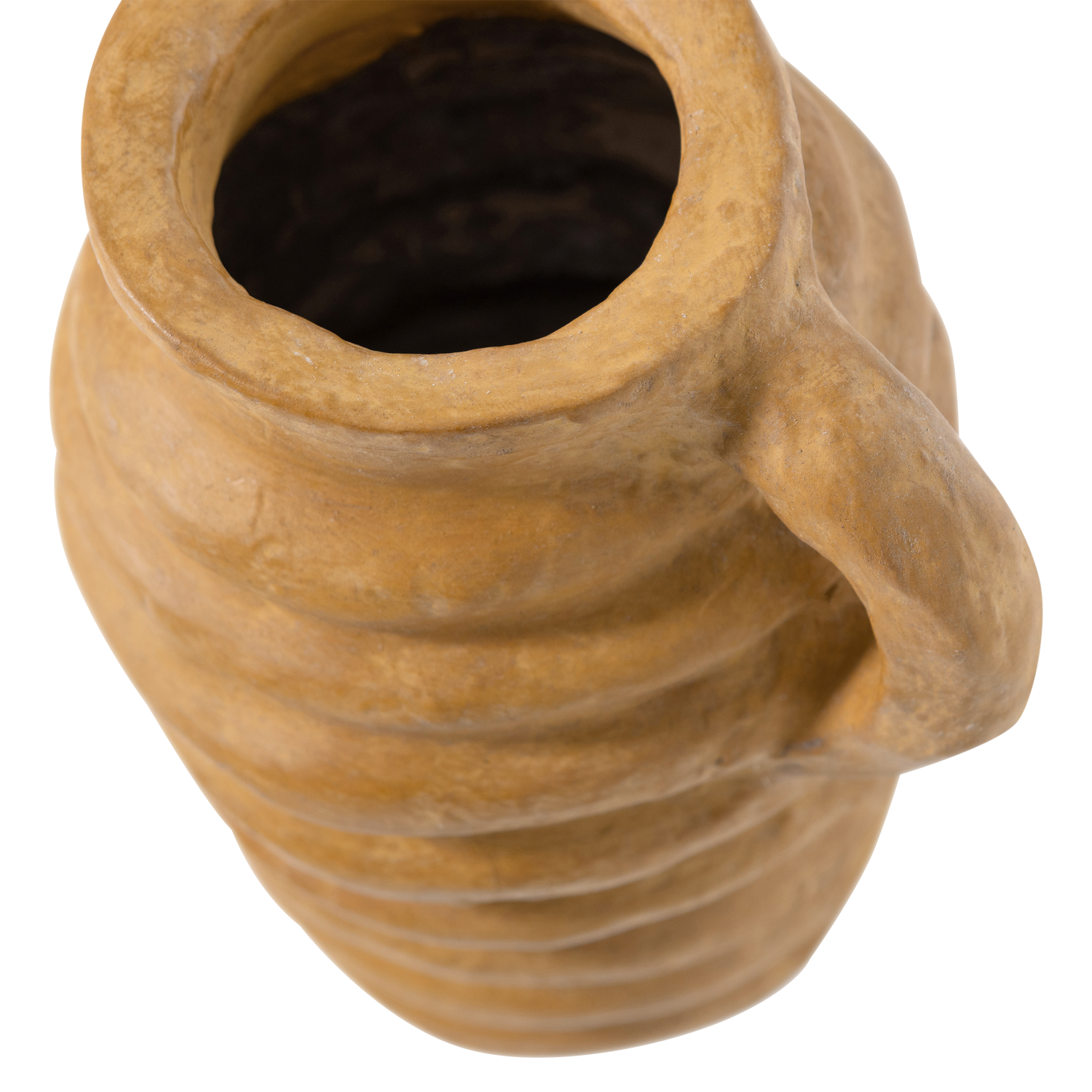 Ture Honey Yellow Papier Mache Decoration Vase