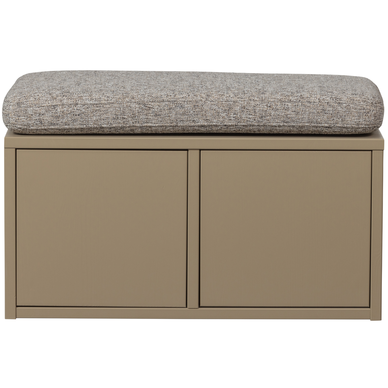 Turner Mud Pine Wood Storage Bench with Seatcushion