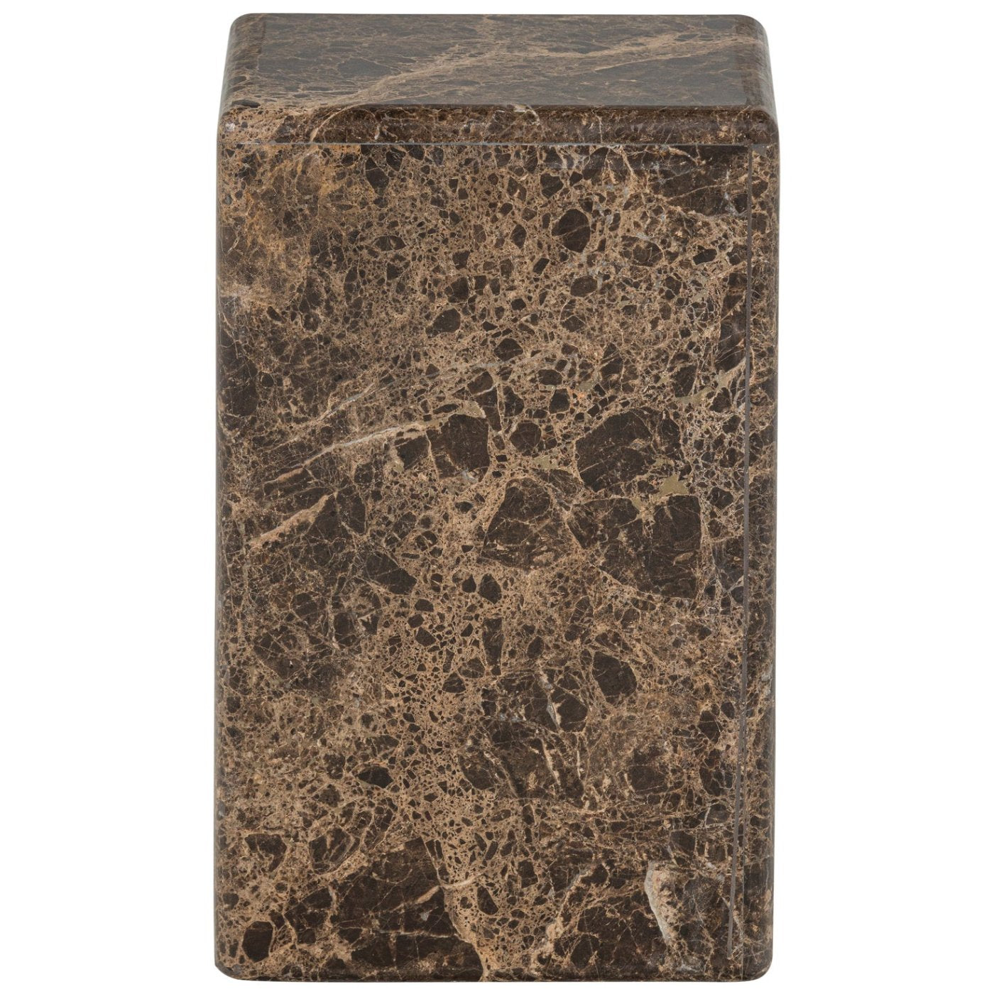 Vexa Brown Marble Side Table