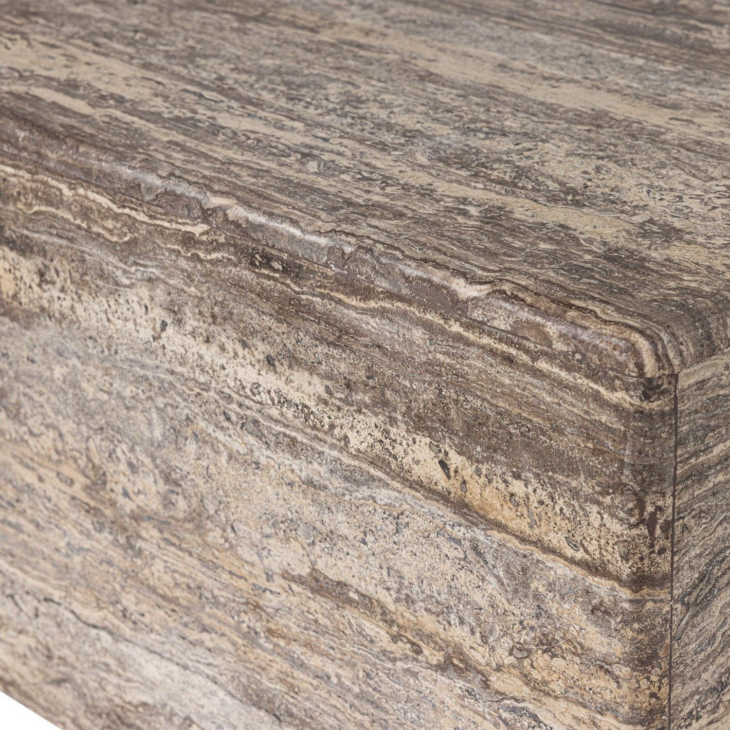 Vexa Light Brown Marble Coffee Table