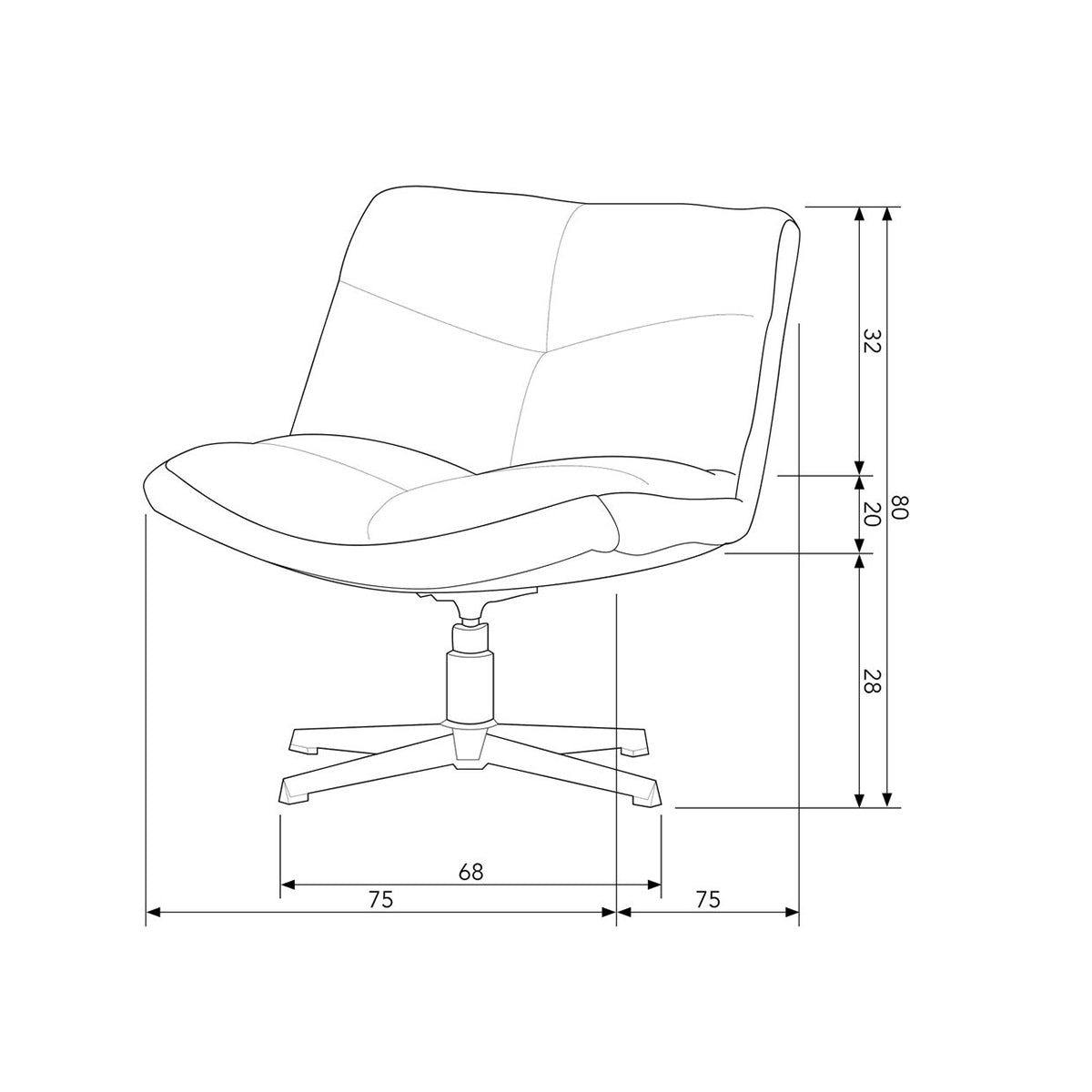 Vinny Sand Boucle Swivel Armchair