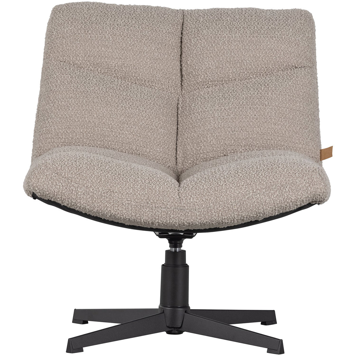 Vinny Sand Boucle Swivel Armchair