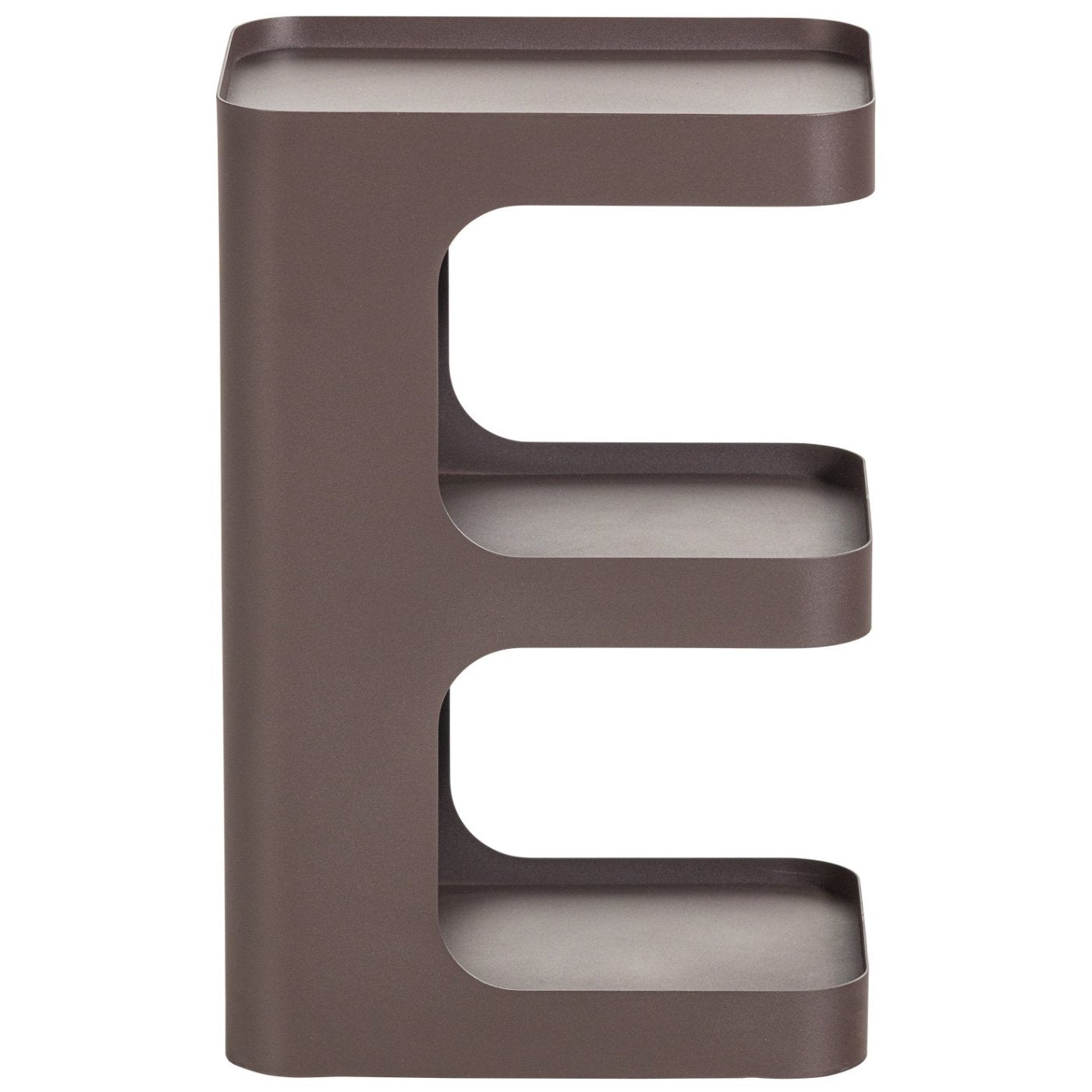 Vire Dark Brown Metal Side Table