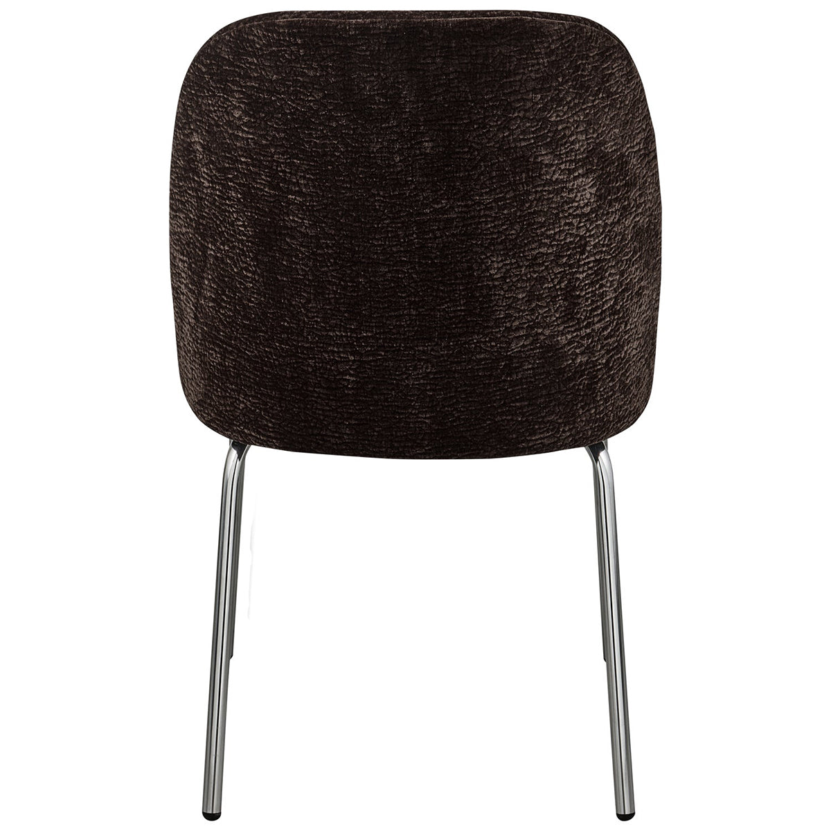 Vogue Chenille Dining Chair with Chrome Legs