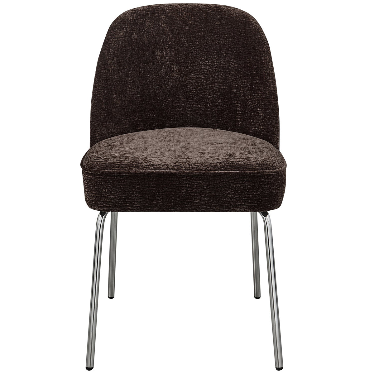 Vogue Chenille Dining Chair with Chrome Legs
