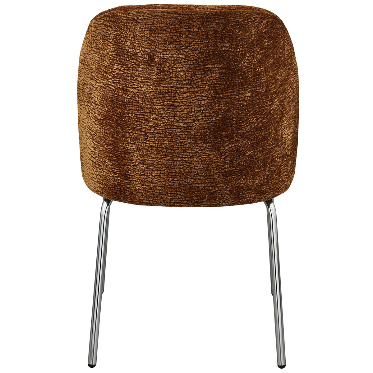 Vogue Chenille Dining Chair with Chrome Legs