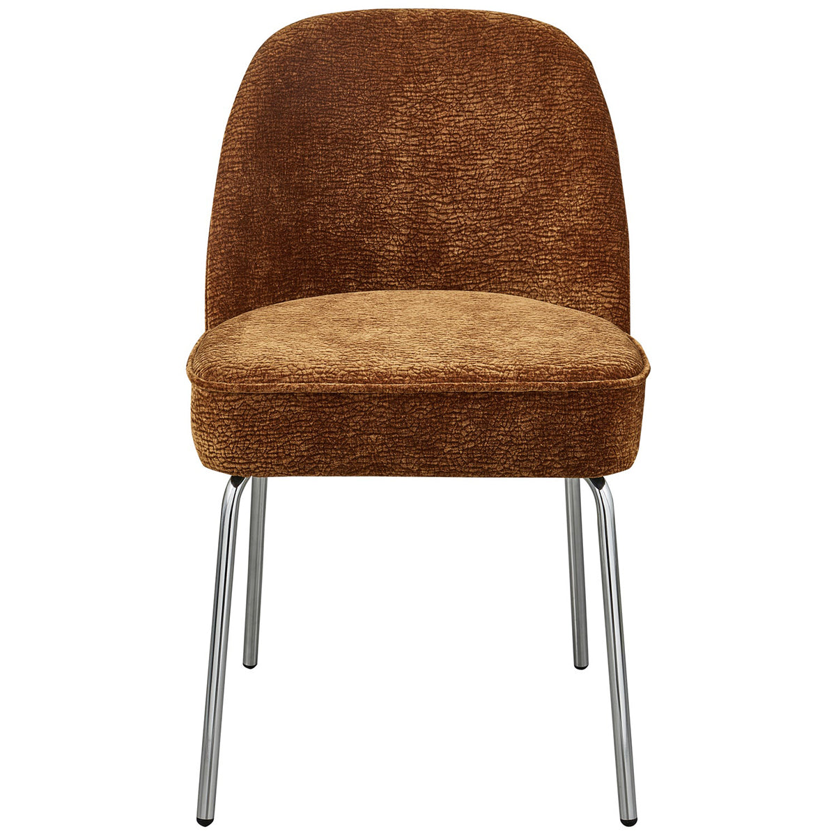 Vogue Chenille Dining Chair with Chrome Legs