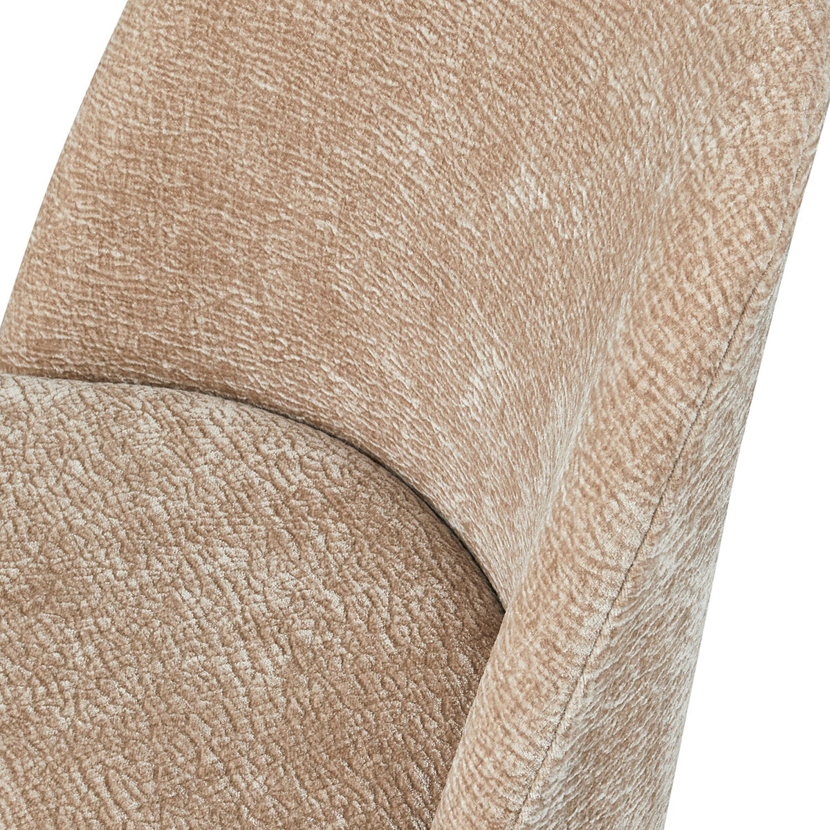 Vogue Chenille Dining Chair with Chrome Legs