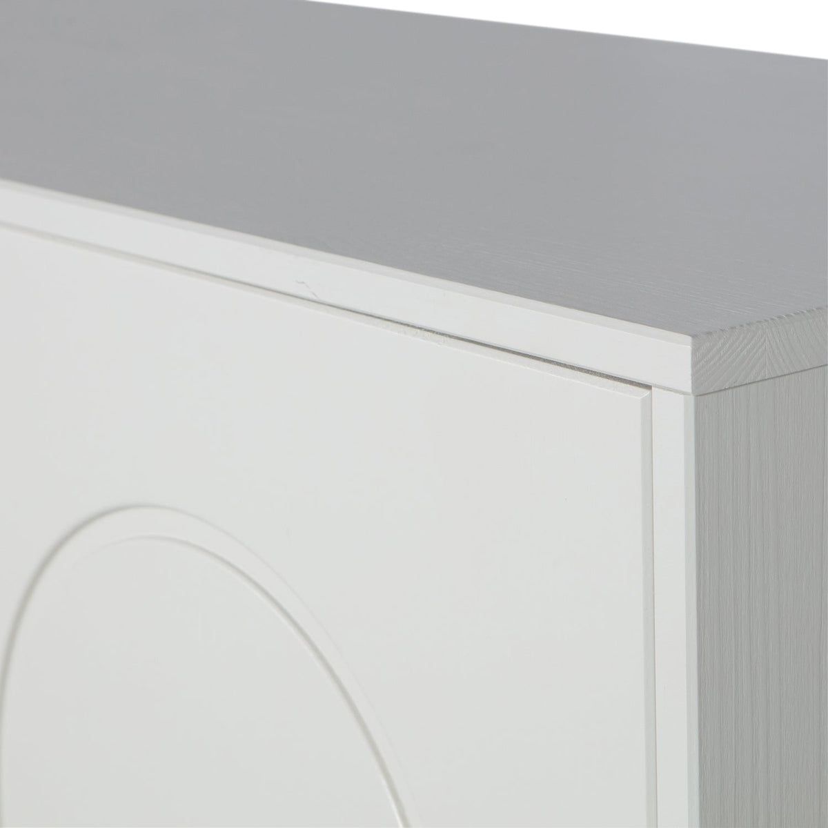 Xina Cloud Grey Pine Wood Low Cabinet