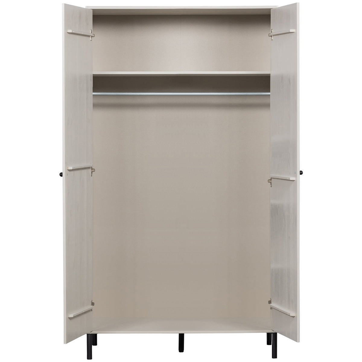 Xina Cloud Grey Pine Wood Wardrobe