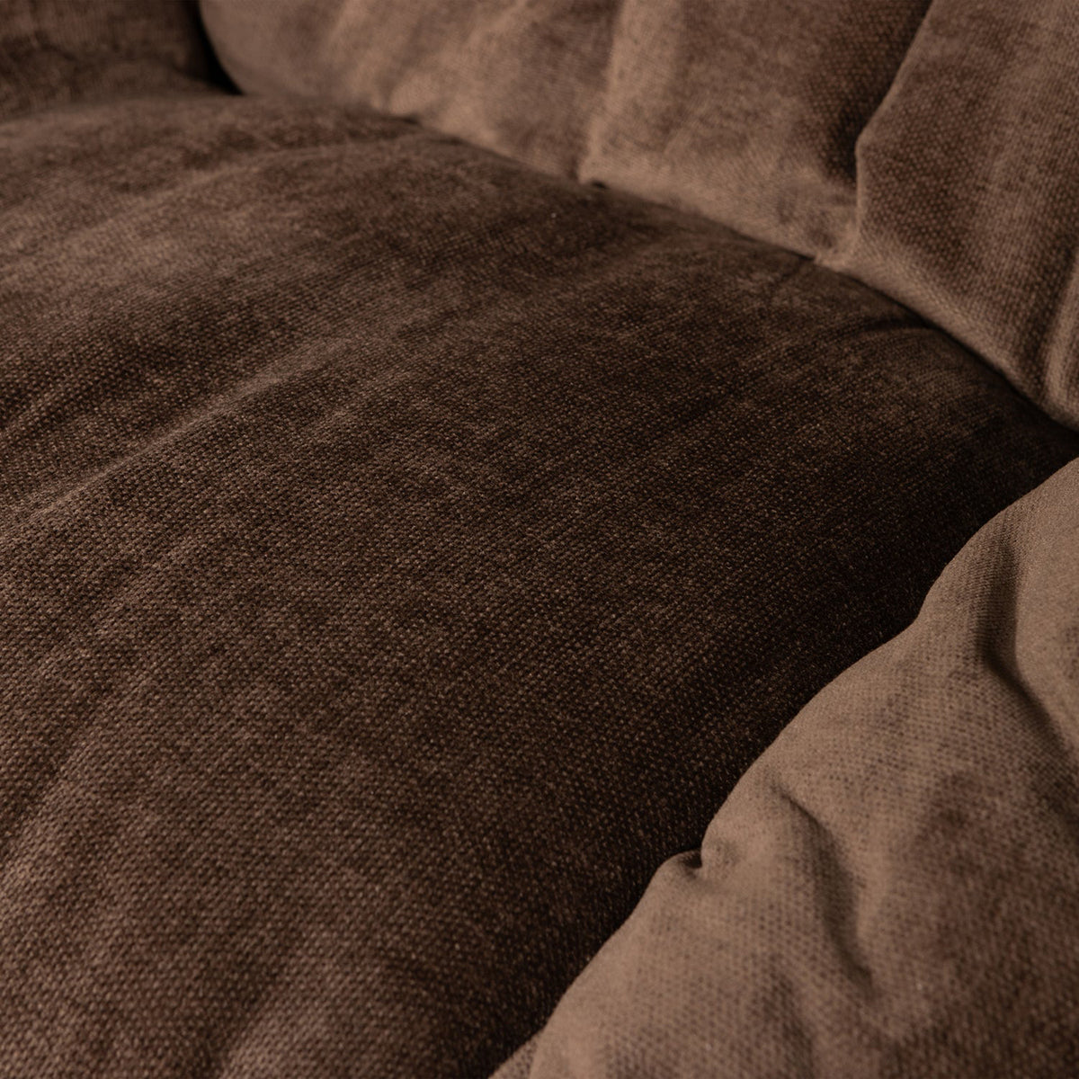 Yaro Espresso Chenille Swivel Armchair with Hocker