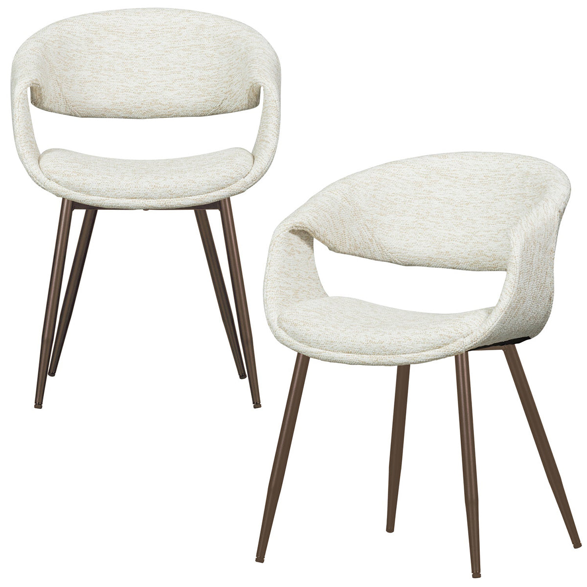 Yossi Tuscany Dining Chair with Metal Legs