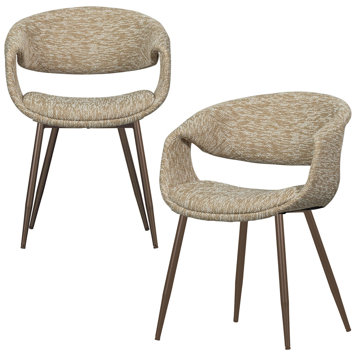 Yossi Tuscany Dining Chair with Metal Legs