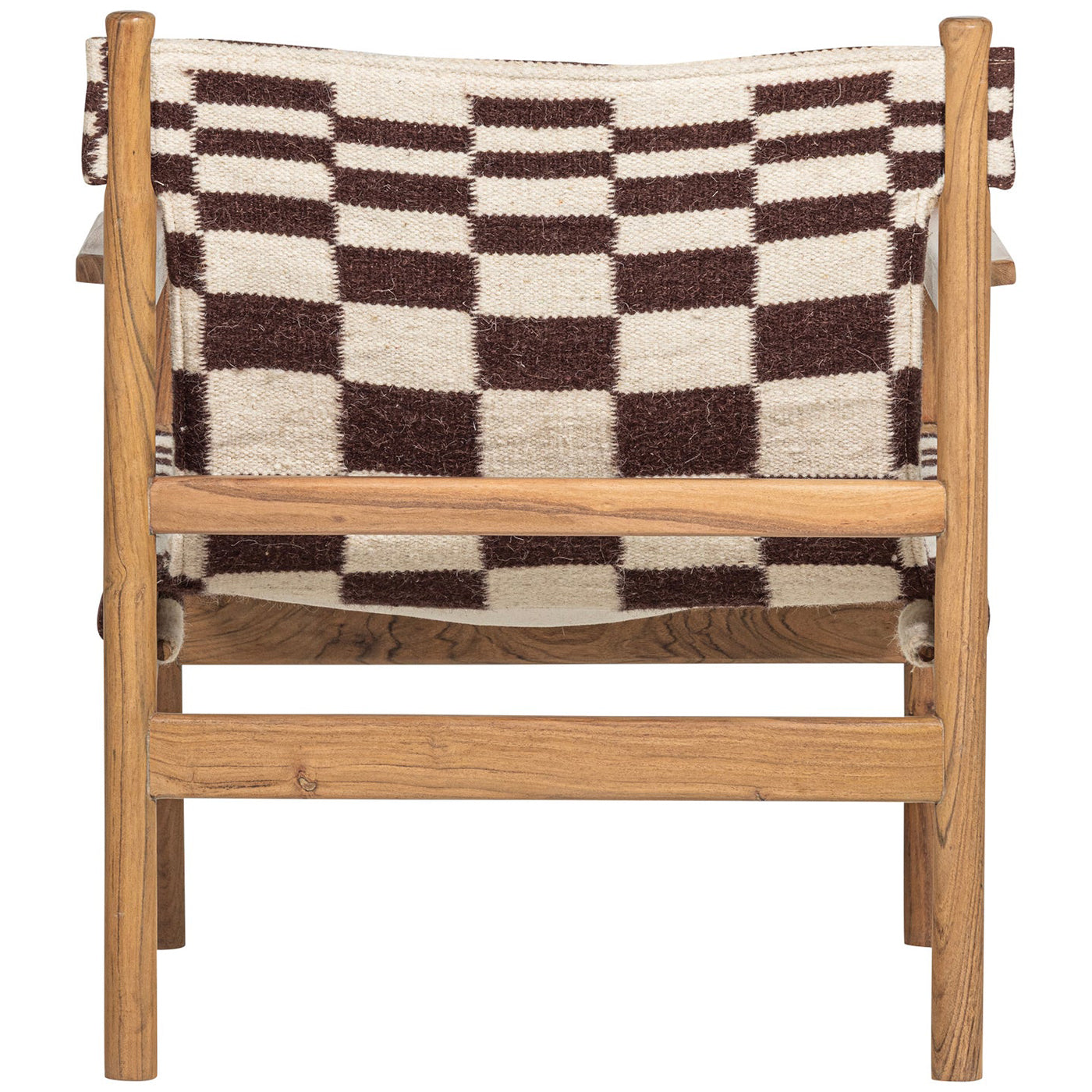 Zano Acacia Wood Armchair with Kelim Seat
