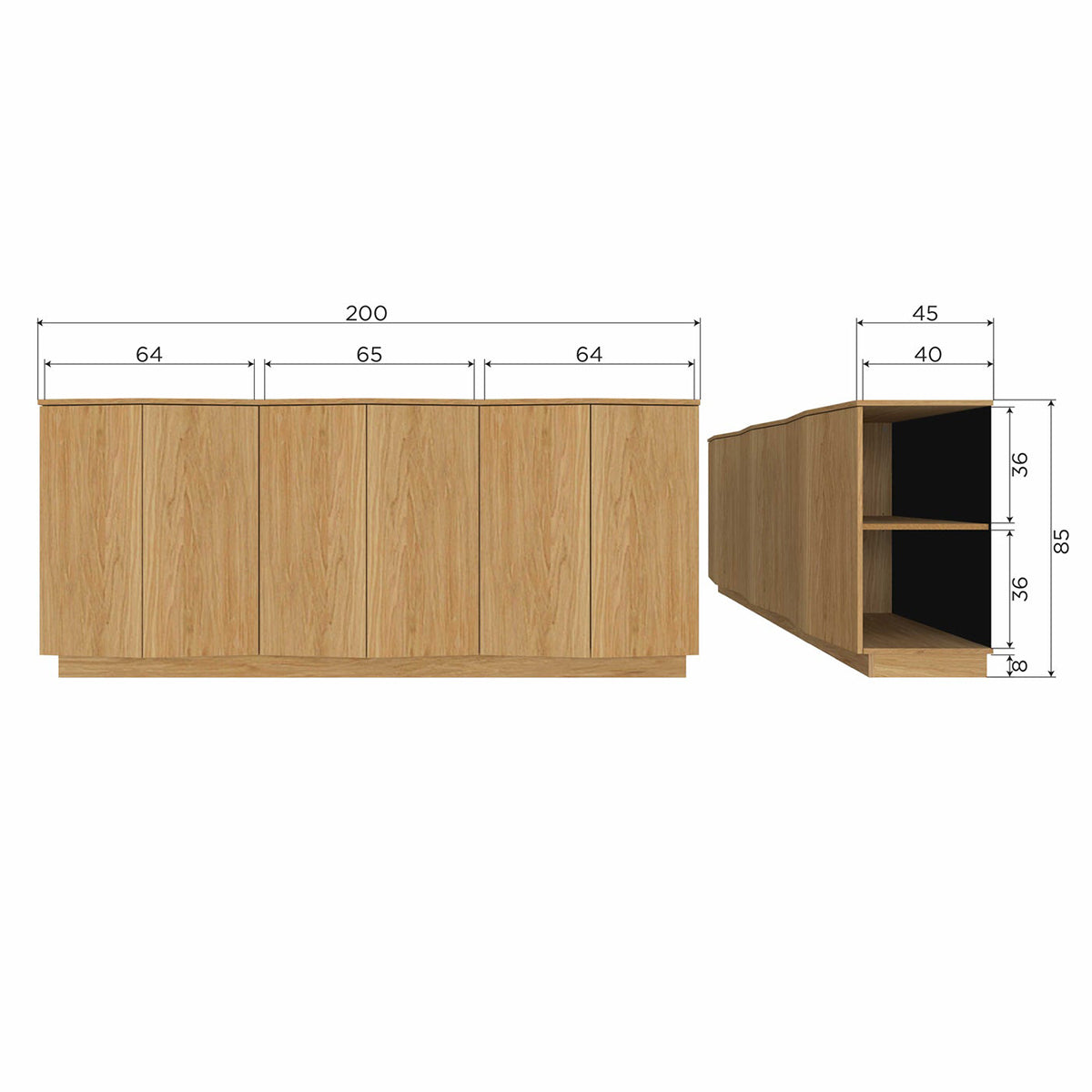 Zuma Natural Sideboard