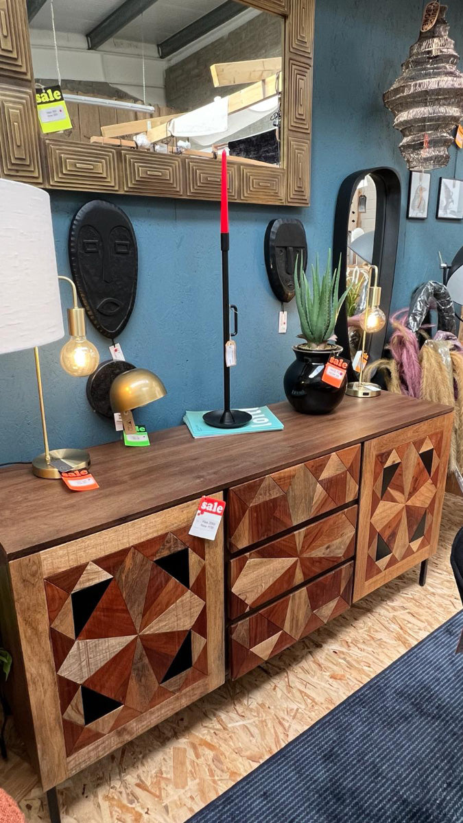 Limara Brown Mango Wood Sideboard ( Floor Model) - WOO .Design
