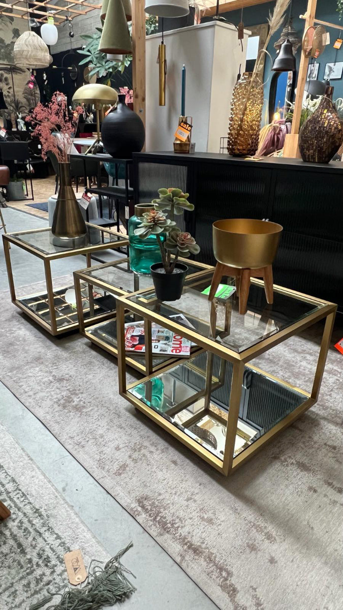 Luigi Glass Coffee Table (3/Set) (Floor Model)