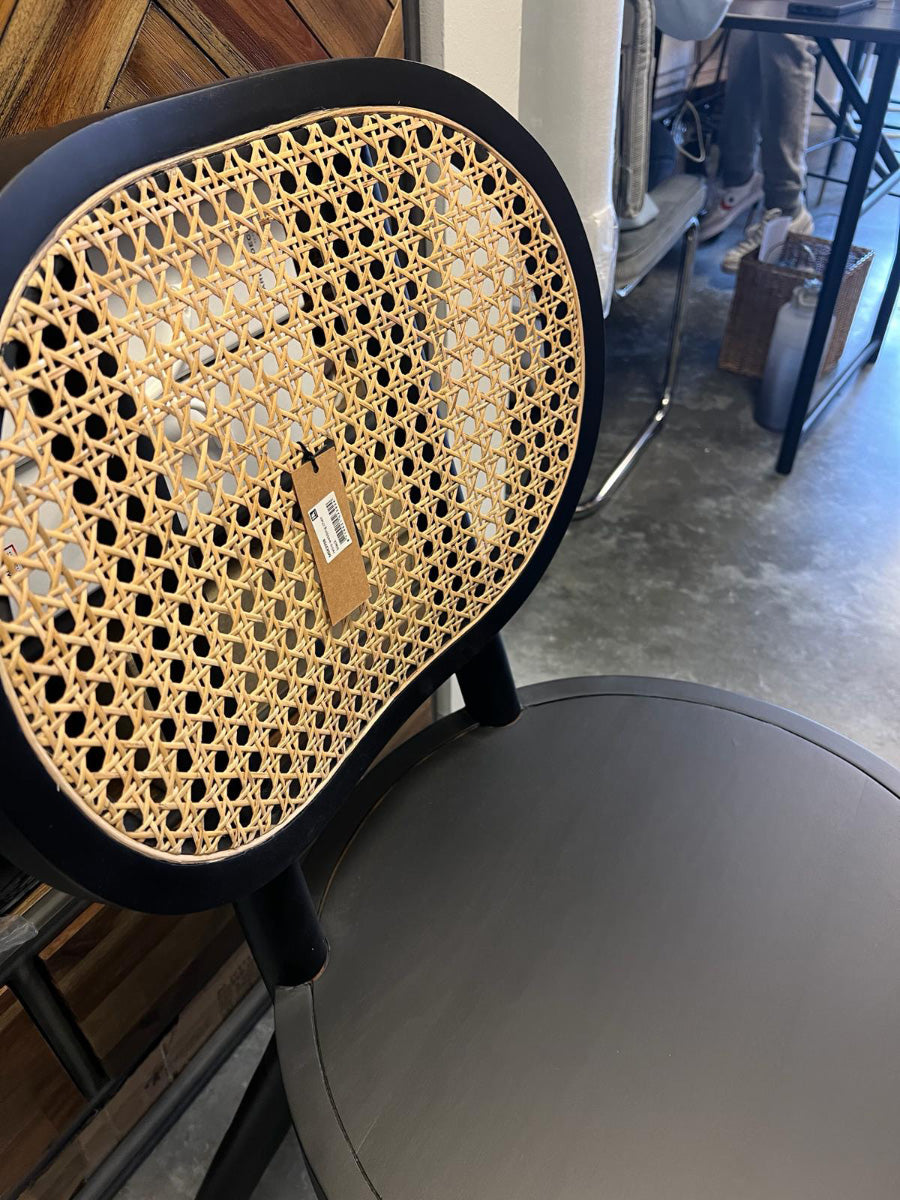 Retro Webbing Black Chair (Floor Model) - WOO .Design