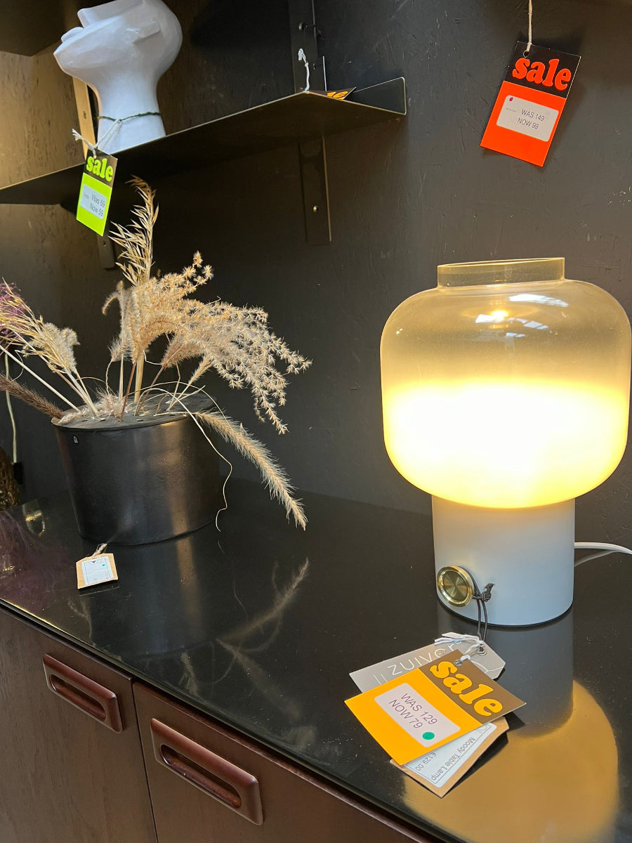 Moody White Table Lamp (Outlet)