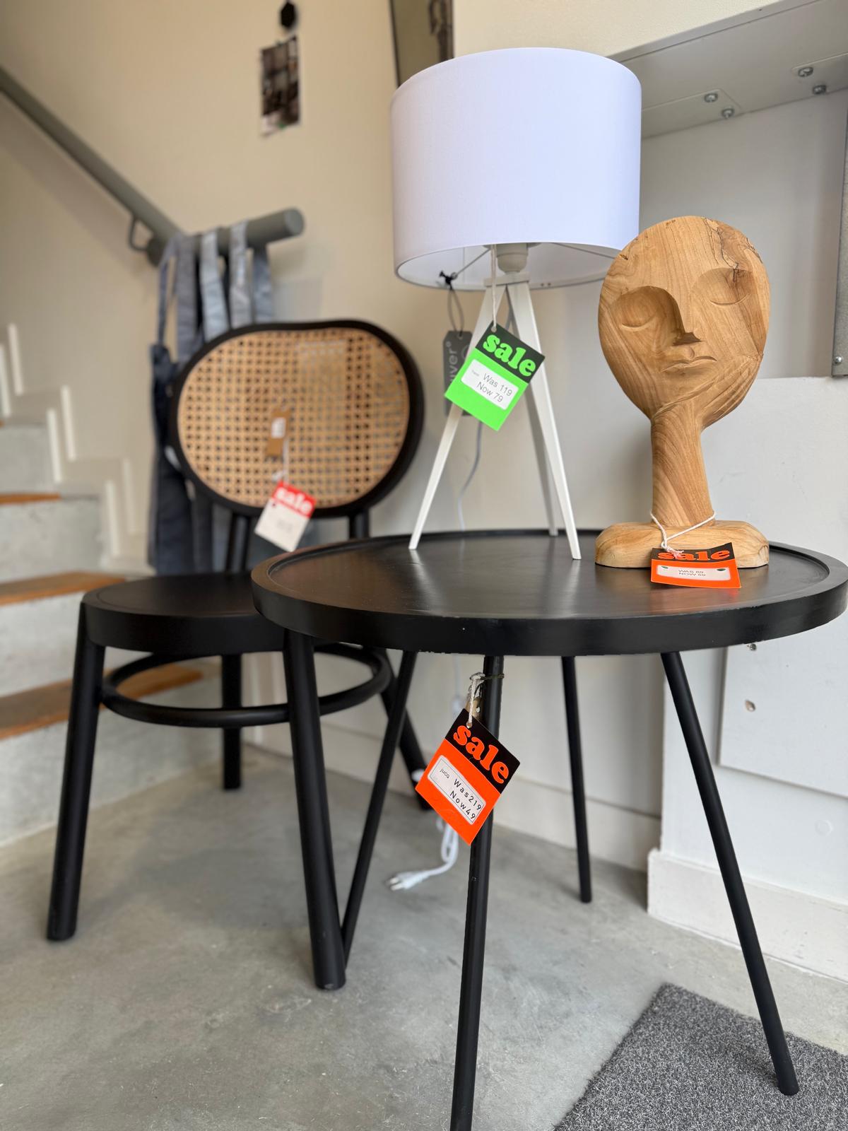 Retro Webbing Black Chair (Outlet)