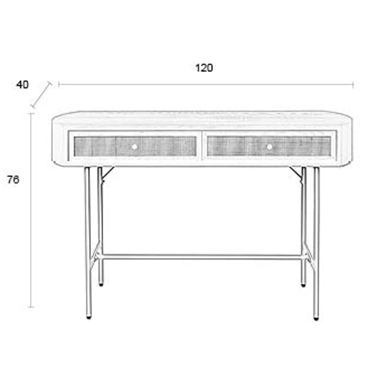 Amaya 2 Drawers Console Table