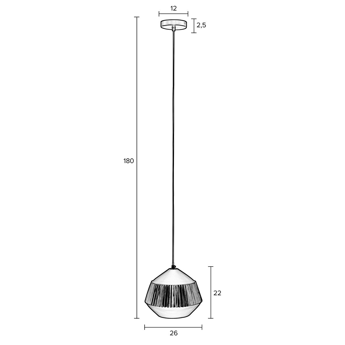 Aysa Wide Pendant Lamp