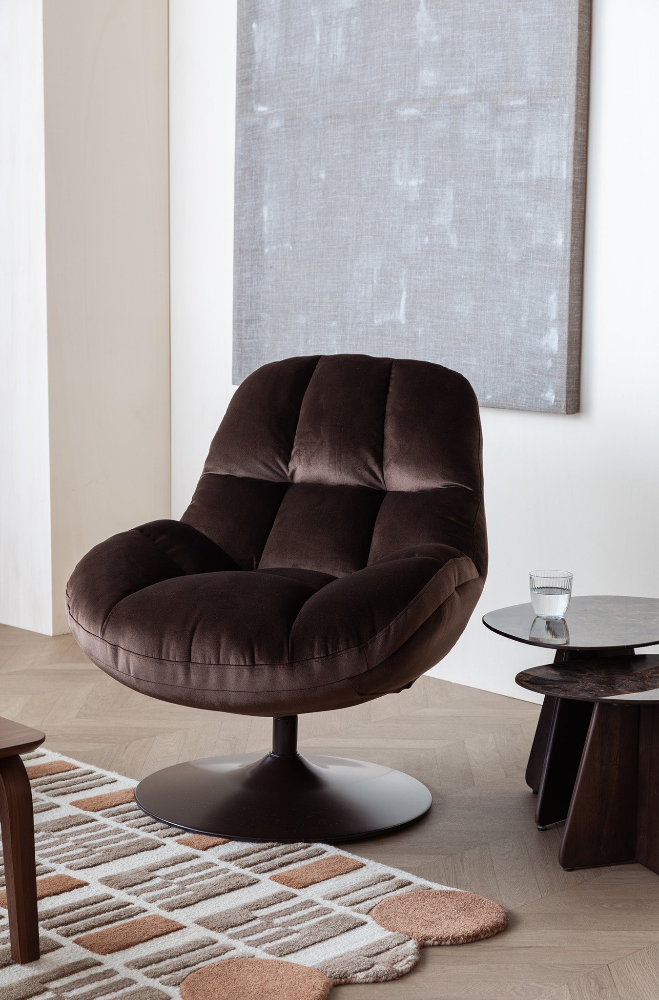 Beefy Velvet Lounge Chair