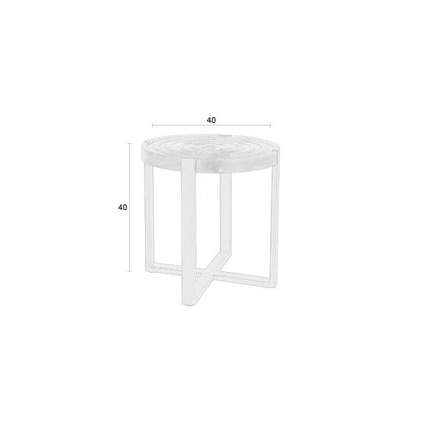 Buz Mango Wood Side Table