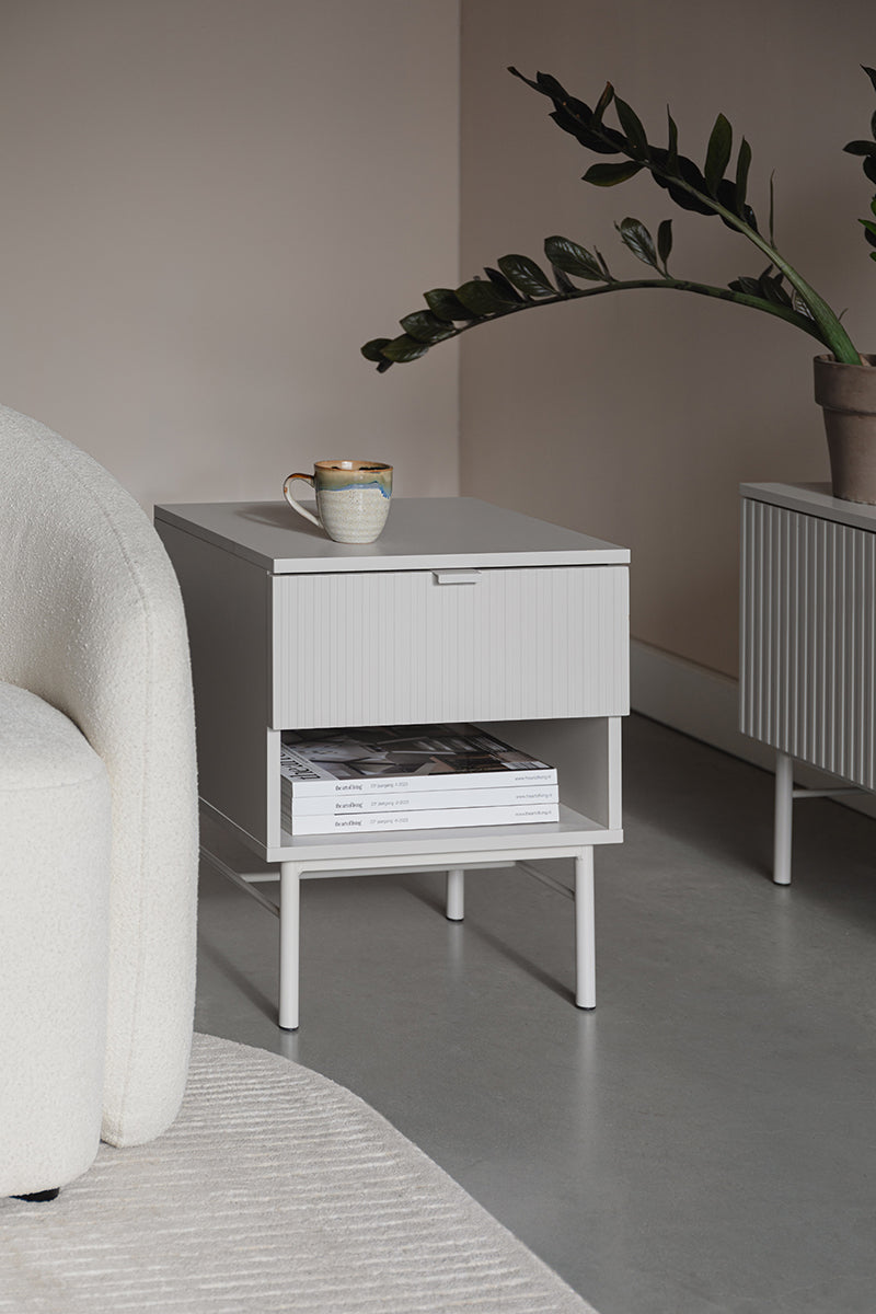 Cayo White Bedside Table - WOO .Design
