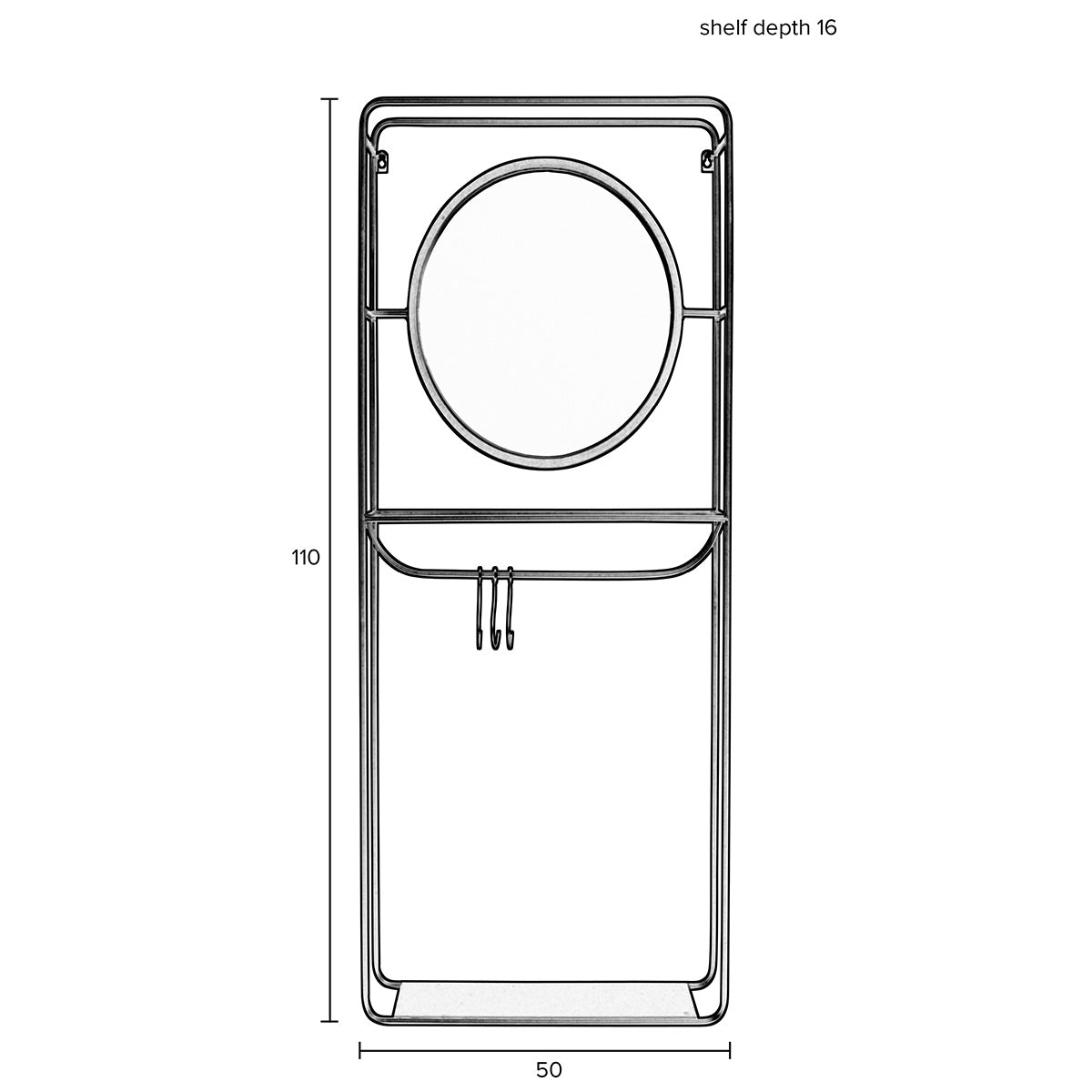 Duco Wall Rack Mirror - WOO .Design