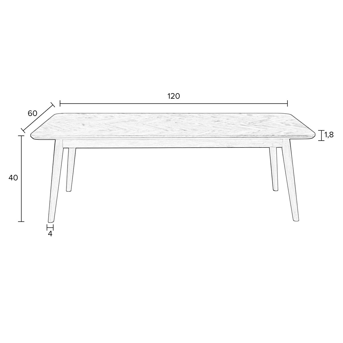 Fabio Rectangular Coffee Table