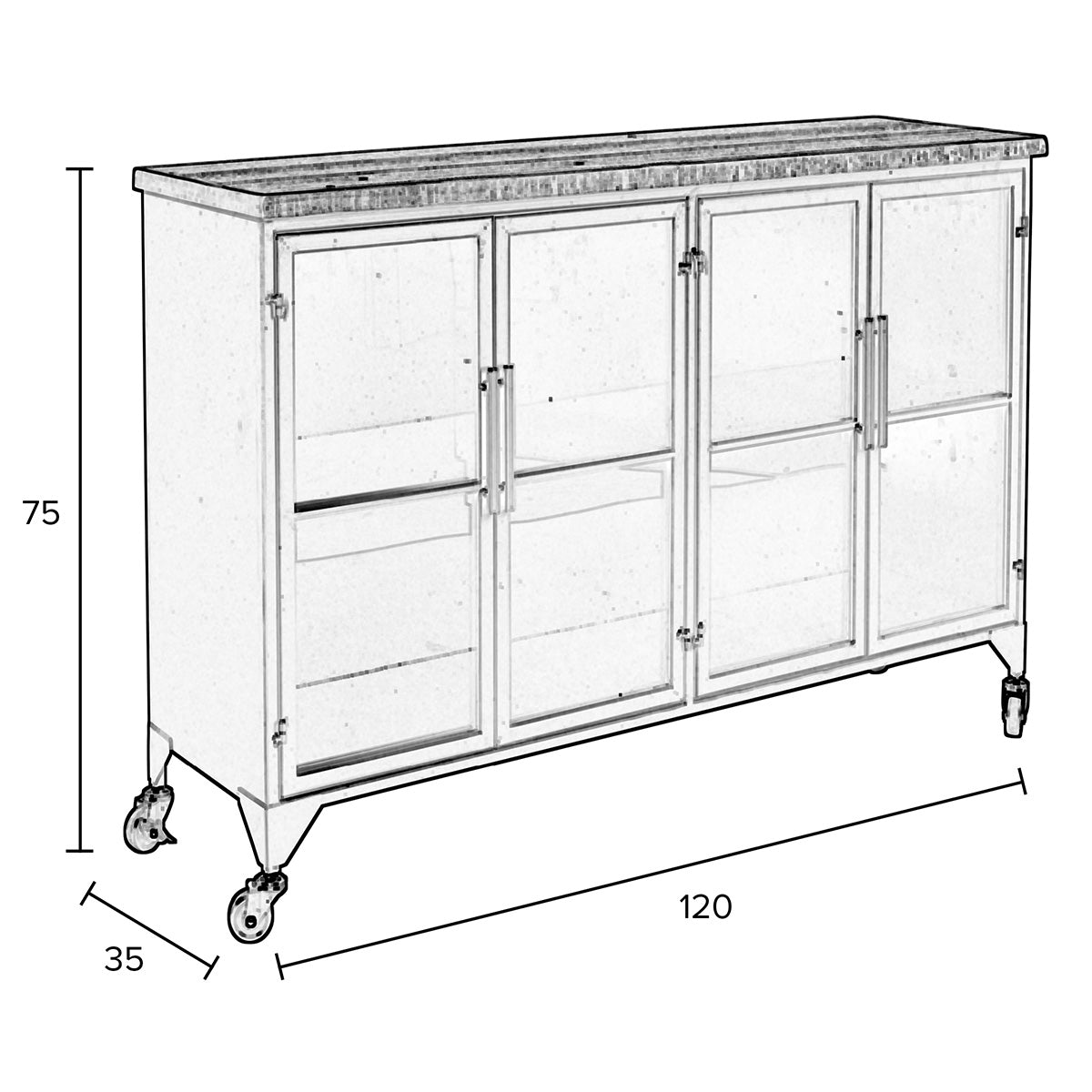 Ferre Low Cabinet - WOO .Design