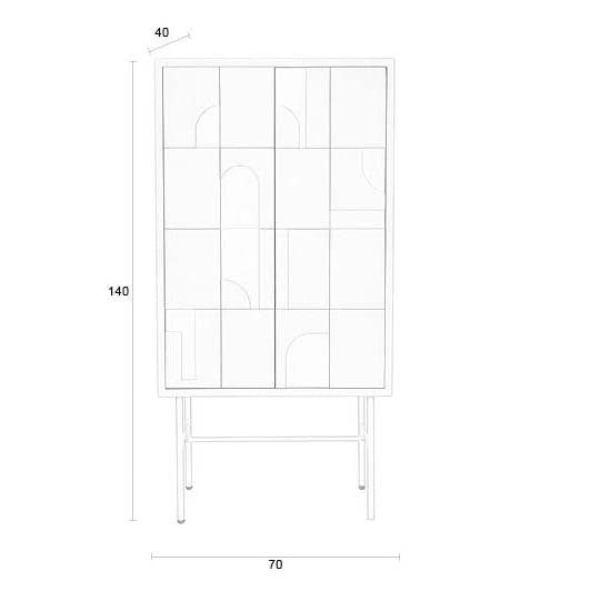 Funk Beige High Cabinet - WOO .Design