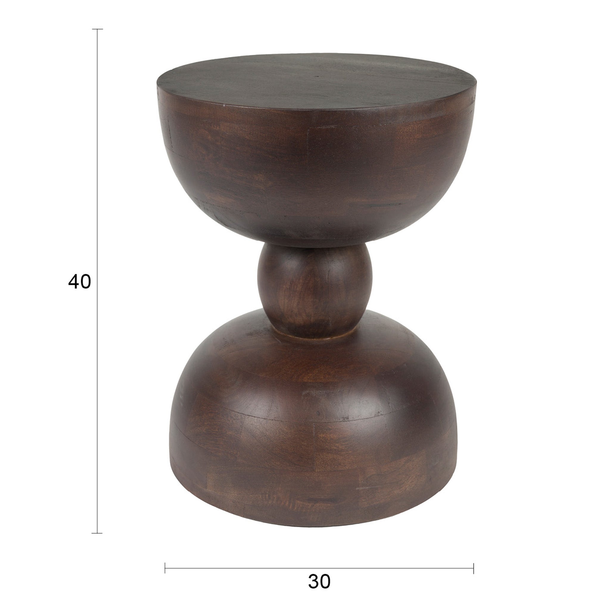 Izzy Mango Wood Side Table