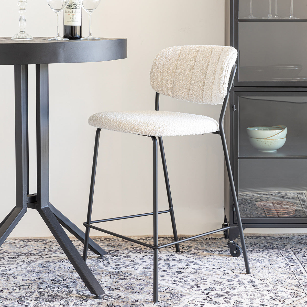 Jolien Boucle Counter Stool